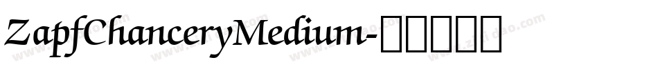 ZapfChanceryMedium字体转换