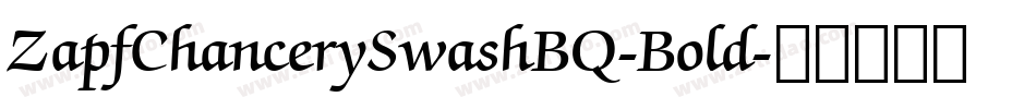 ZapfChancerySwashBQ-Bold字体转换