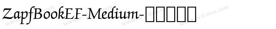 ZapfBookEF-Medium字体转换