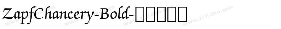 ZapfChancery-Bold字体转换