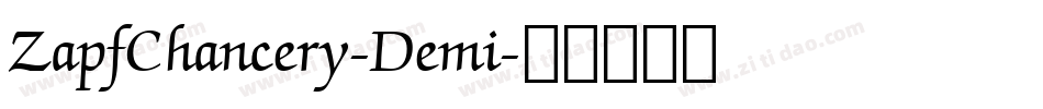 ZapfChancery-Demi字体转换