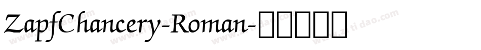 ZapfChancery-Roman字体转换