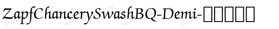 ZapfChancerySwashBQ-Demi字体转换