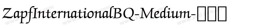 ZapfInternationalBQ-Medium字体转换