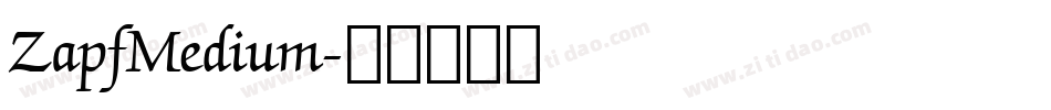 ZapfMedium字体转换