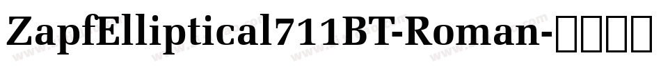 ZapfElliptical711BT-Roman字体转换
