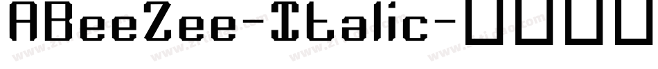 ABeeZee-Italic字体转换