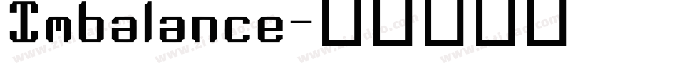 Imbalance字体转换