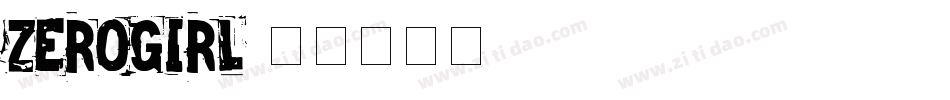 ZEROGIRL字体转换