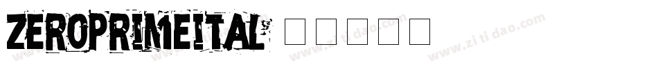 zeroprimeital字体转换