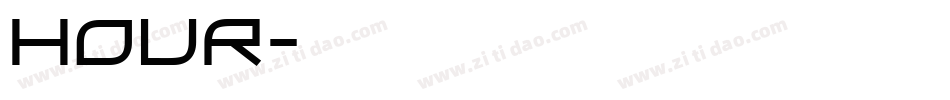hour字体转换