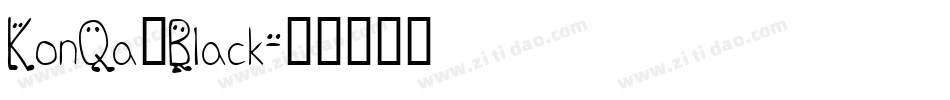 KonQa_Black字体转换