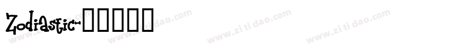 Zodiastic字体转换