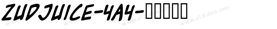 ZudJuice-4A4字体转换