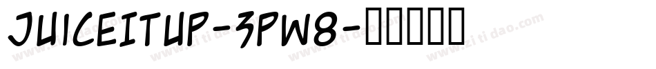 JuiceItUp-3Pw8字体转换