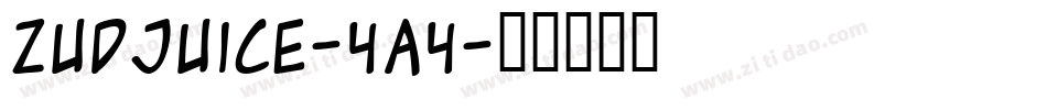 ZudJuice-4A4字体转换