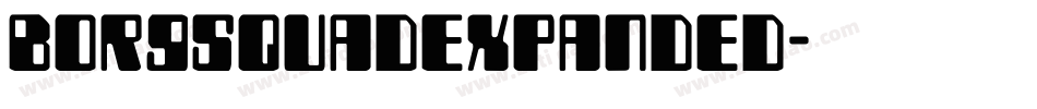 borgsquadexpanded字体转换