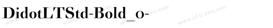 DidotLTStd-Bold_0字体转换