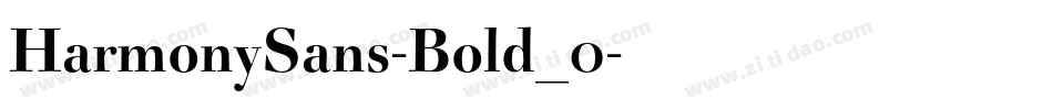 HarmonySans-Bold_0字体转换