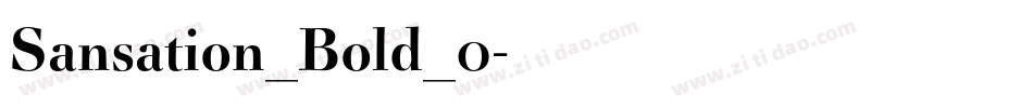 Sansation_Bold_0字体转换