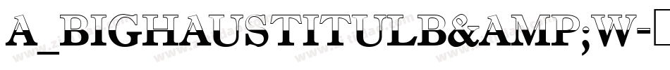a_BighausTitulB&W字体转换