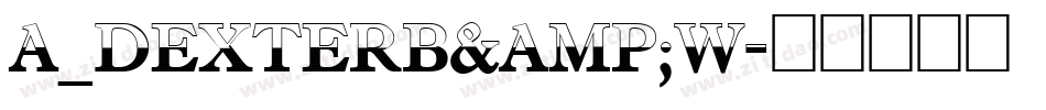 a_DexterB&W字体转换