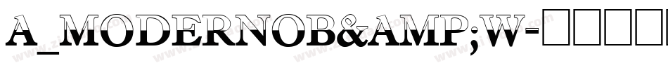 a_ModernoB&W字体转换