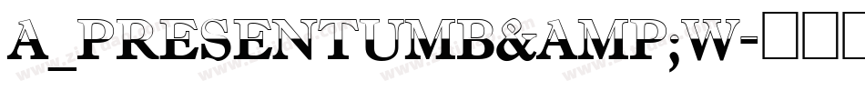 a_PresentumB&W字体转换