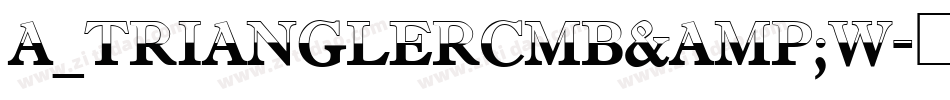 a_TrianglerCmB&W字体转换