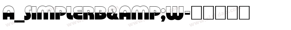 a_SimplerB&W字体转换