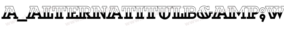 a_AlternaTitulB&W字体转换