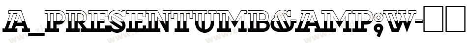 a_PresentumB&W字体转换