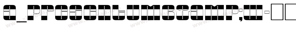 a_PresentumB&W字体转换