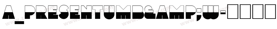 a_PresentumB&W字体转换