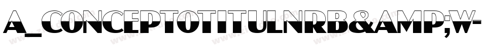a_ConceptoTitulNrB&W字体转换