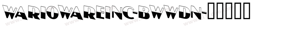 Wariowareinc-BWWdn字体转换