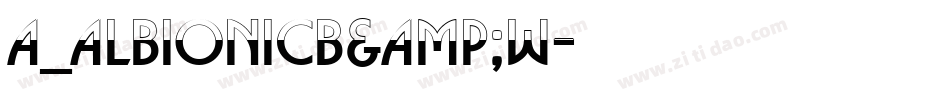 a_AlbionicB&W字体转换