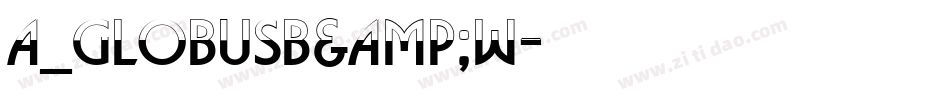 a_GlobusB&W字体转换