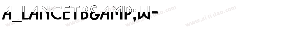 a_LancetB&W字体转换