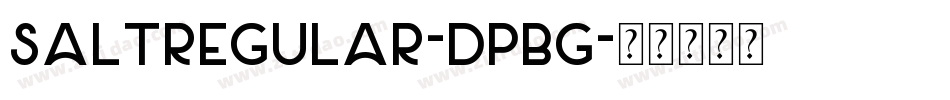 SaltRegular-dpBg字体转换