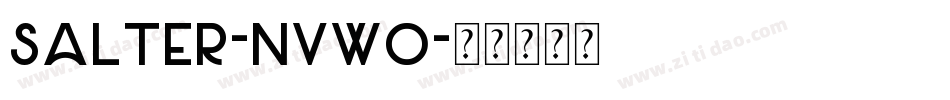 Salter-nvWO字体转换