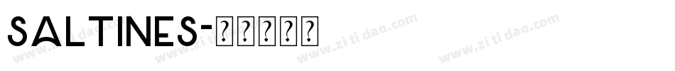 Saltines字体转换