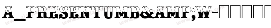 a_PresentumB&W字体转换