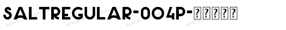 SaltRegular-0o4P字体转换