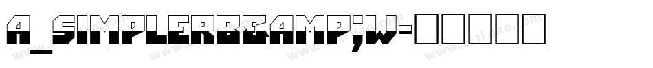 a_SimplerB&W字体转换