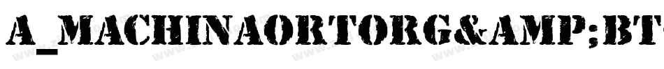 a_MachinaOrtoRg&Bt字体转换