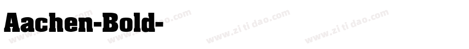 Aachen-Bold字体转换