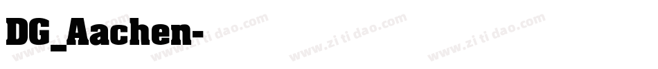 DG_Aachen字体转换