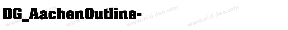 DG_AachenOutline字体转换