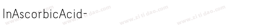 InAscorbicAcid字体转换